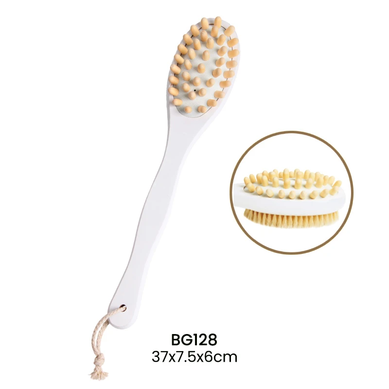 안마 핀을 가진 두 배 옆 나무로 되는 몸 솔