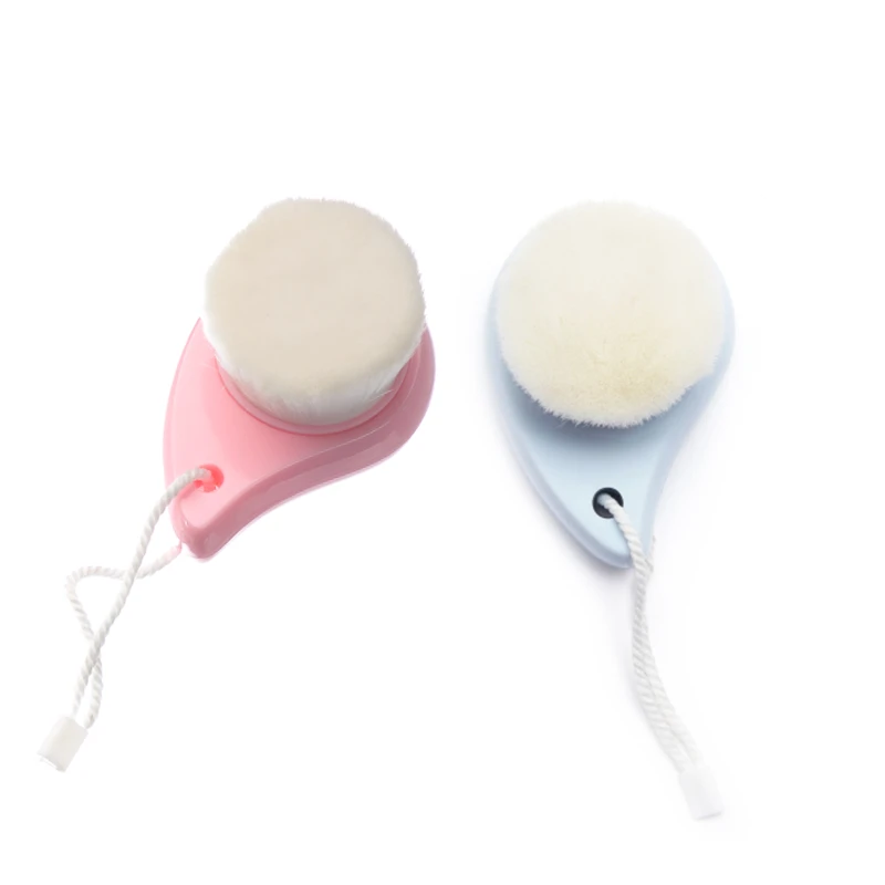 마카롱 컬러 플라스틱 울트라 소프트 브리 슬 미니 페이스 브러쉬