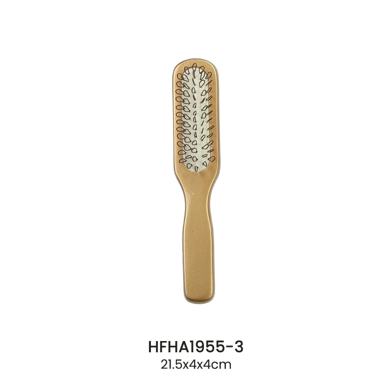 황금 페인트 패들 헤어 브러시 혼합 강모
